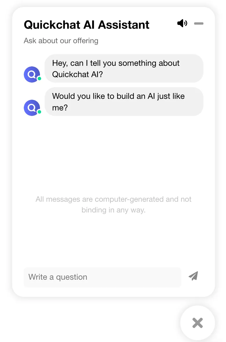 Chatbot example