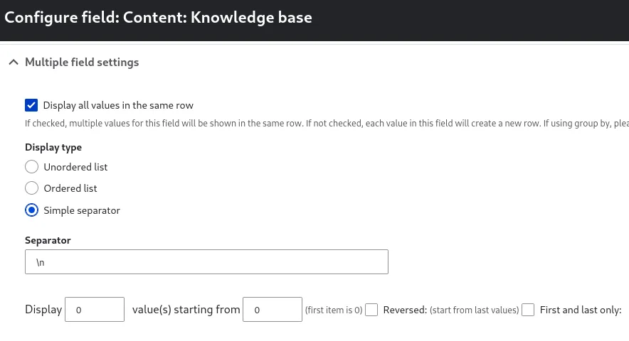 Configure Quickchat knowledge base view