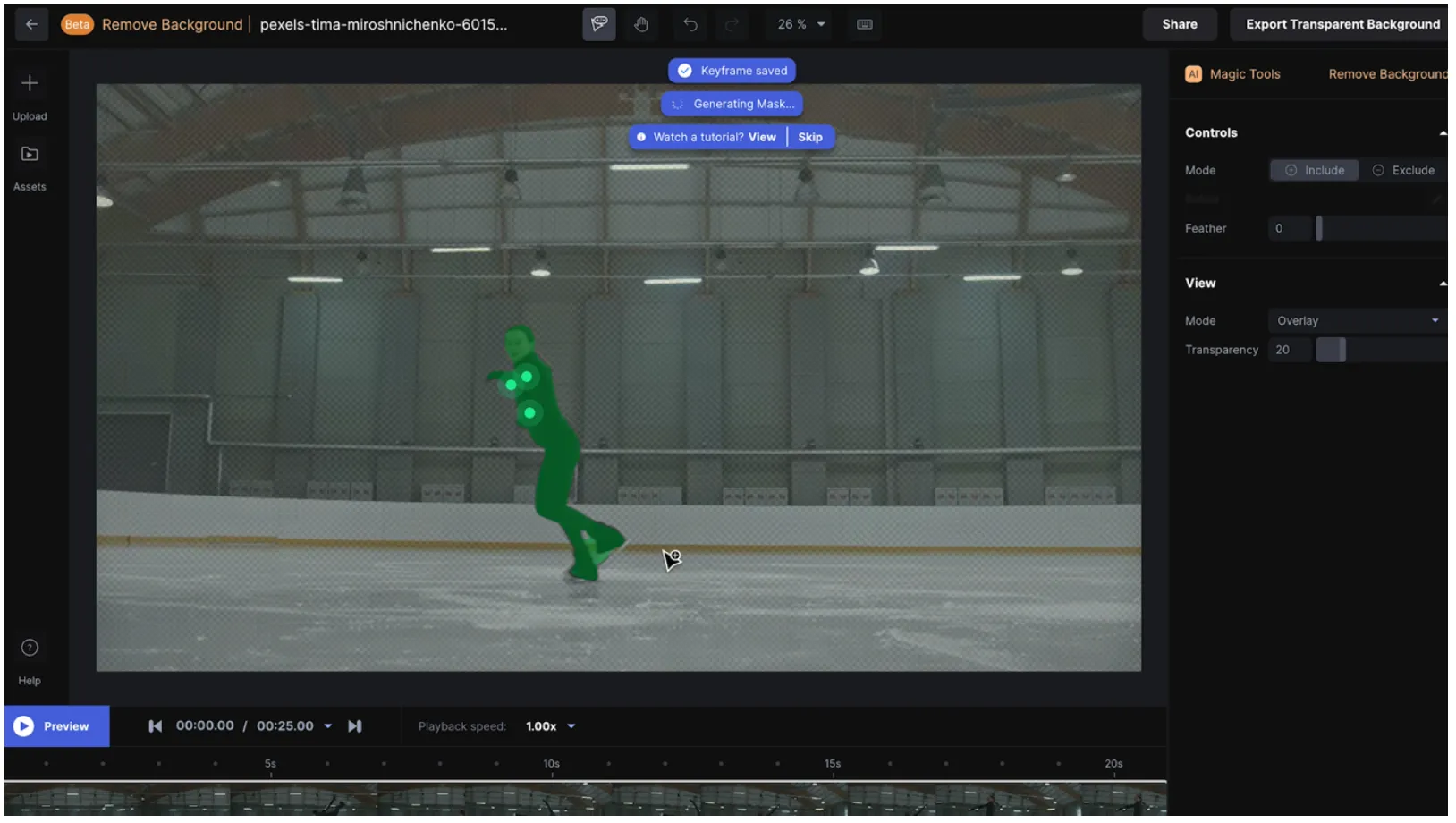Runway ML video editor