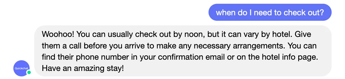 Excited - keep the user enthusiastic and motivated!
