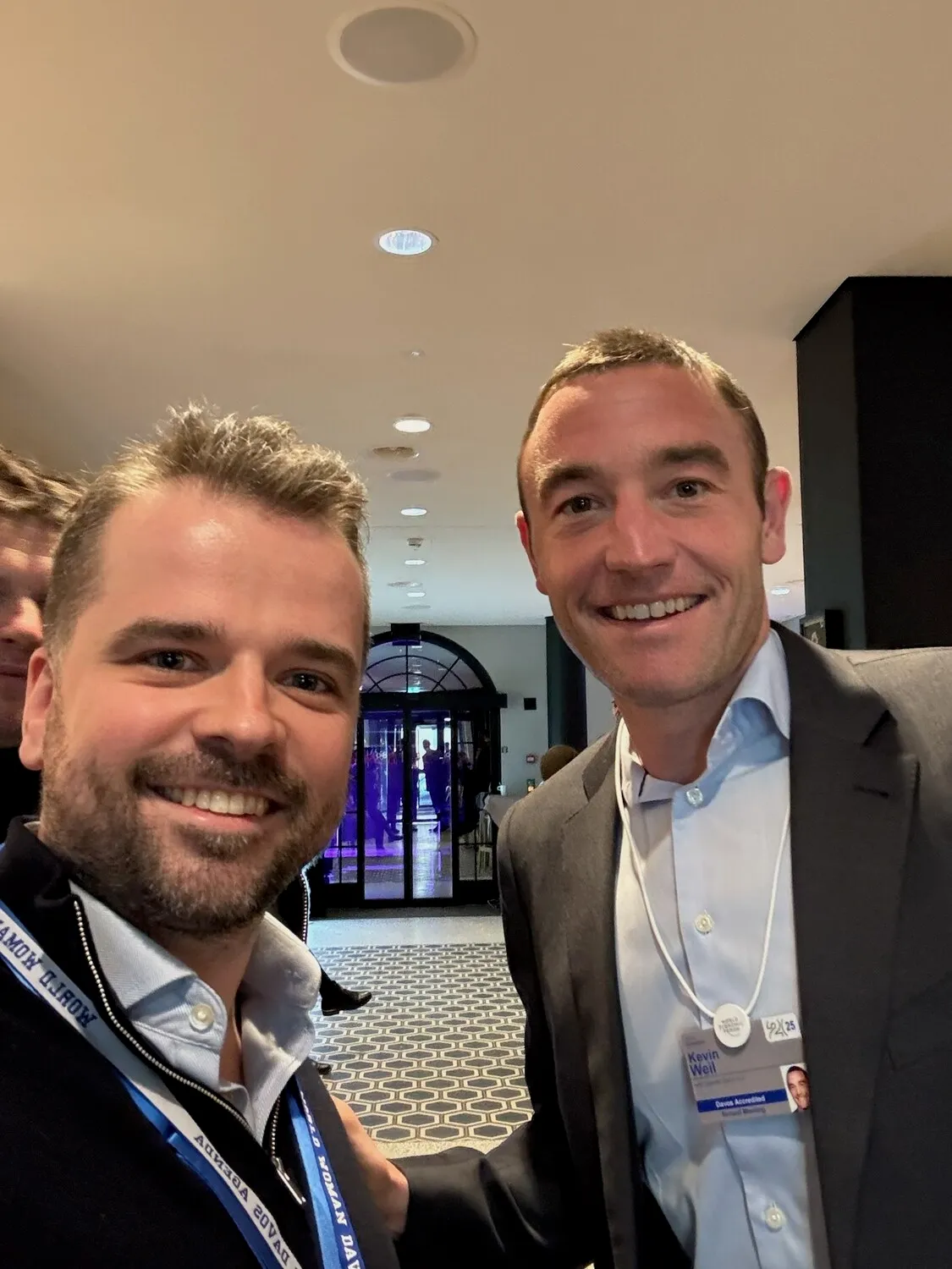 Davos attendees using the Quickchat AI