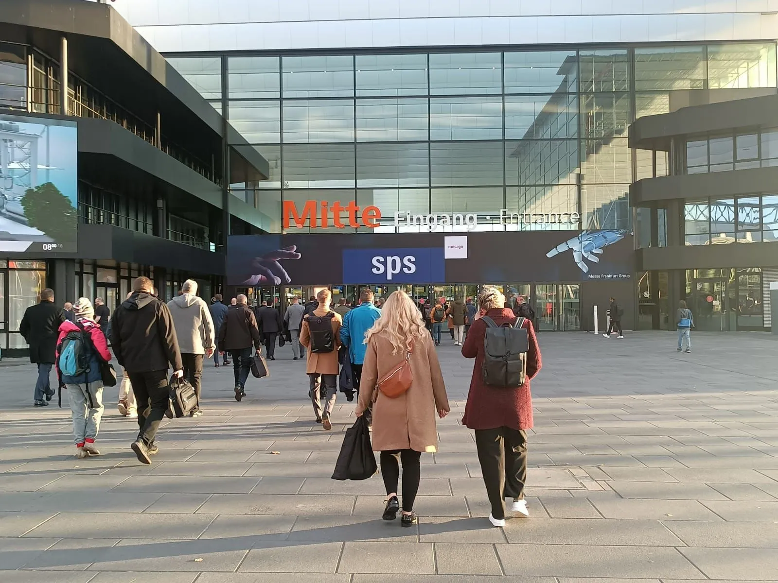 Entrance to the SPS venue in Nuremberg, Germany.