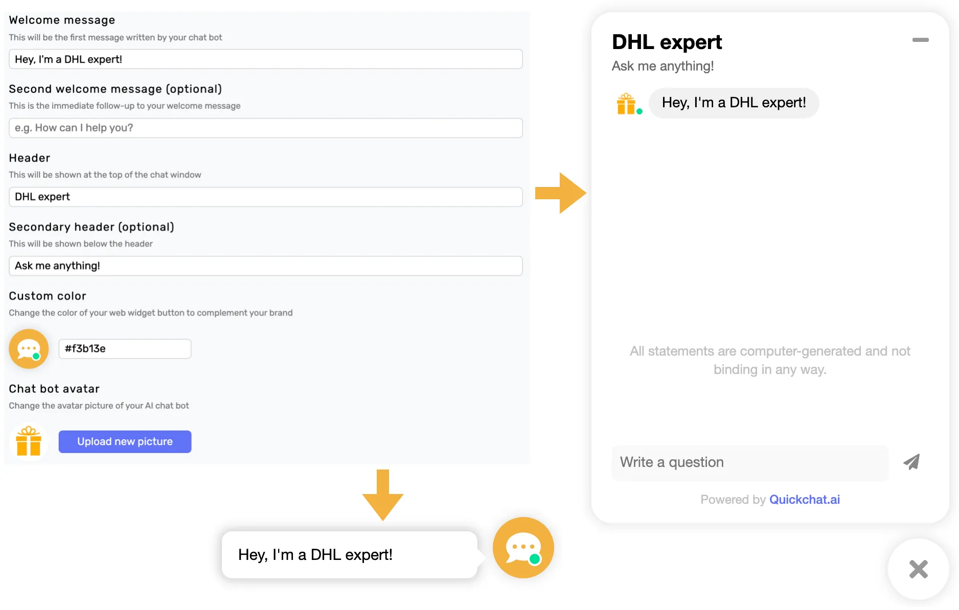 Customizing Chatbot UI