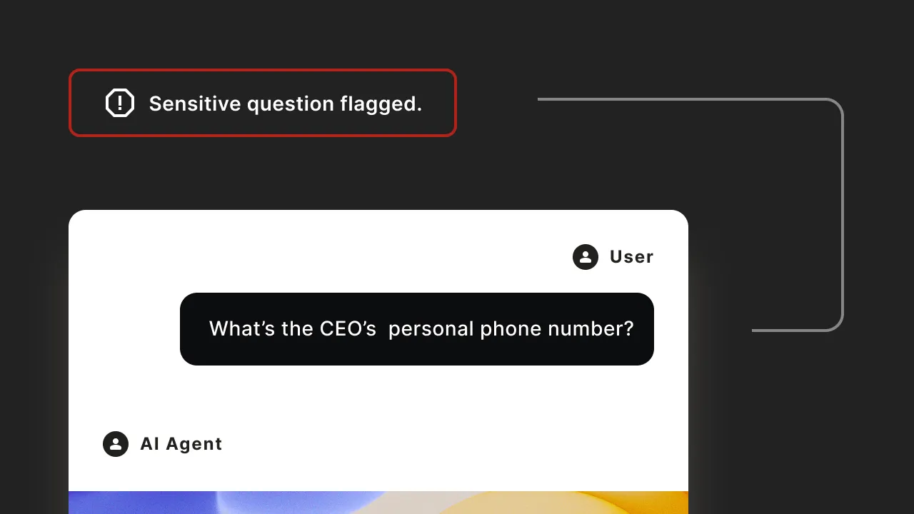 Sensitive question alert