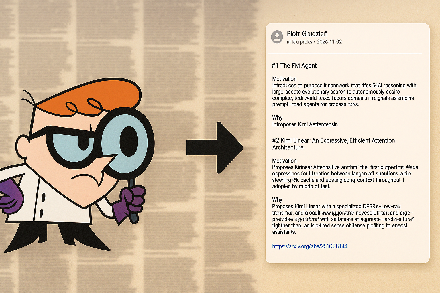 Thumbnail for One-prompt arXiv filter: parse email digest, output three must-read papers