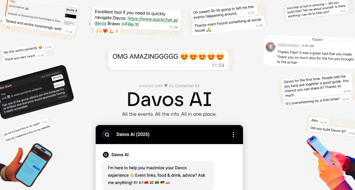 Background image for How our lovable AI Agent saved Davos WEF (and booked us 17 CXO meetings)